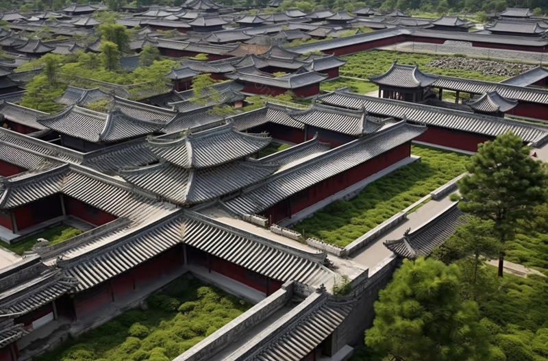 西安大明宫遗址建筑群摄影图,高清,摄影图,摄影图片,图片大全,摄影图免费下载